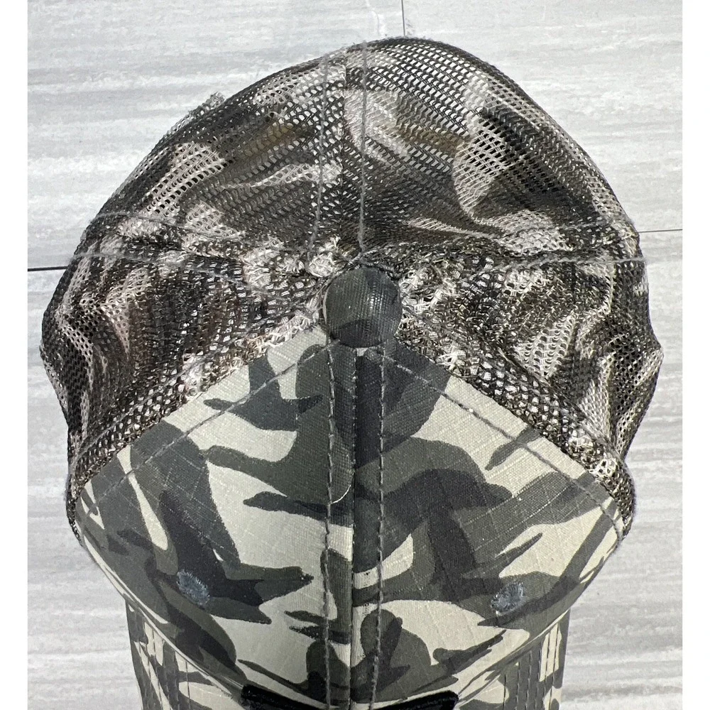 Eddie Bauer Camo Camouflage Mesh SnapBack Baseball Cap Hat Trucker Hat / Outdoor